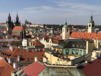 prague from the powder tower