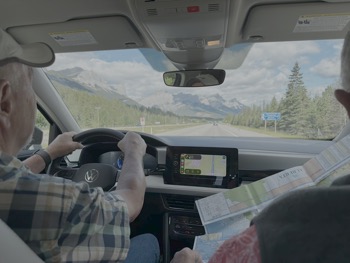 On the road to Lake Louise
